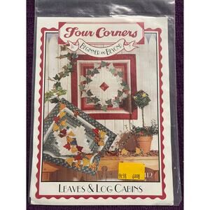 quilt pattern leaves & log cabins